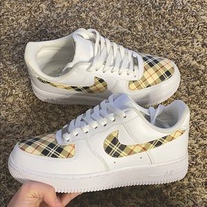 Custom Blurberry Print AF1s